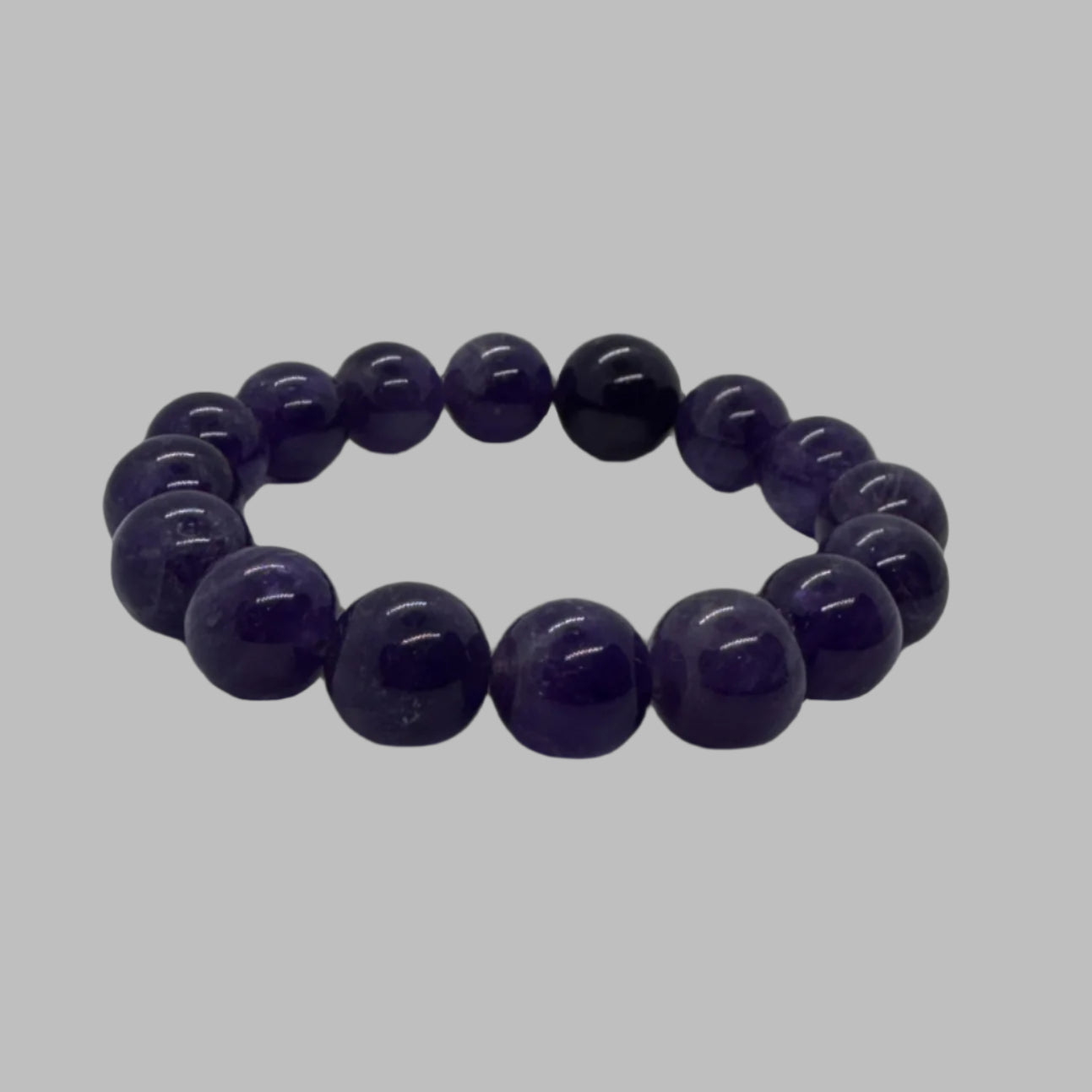Amethyst stretch bracelet