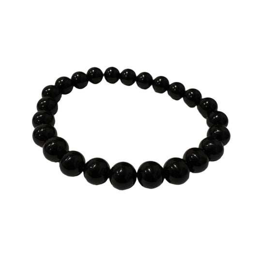 Black Agate 8mm stretch bracelet