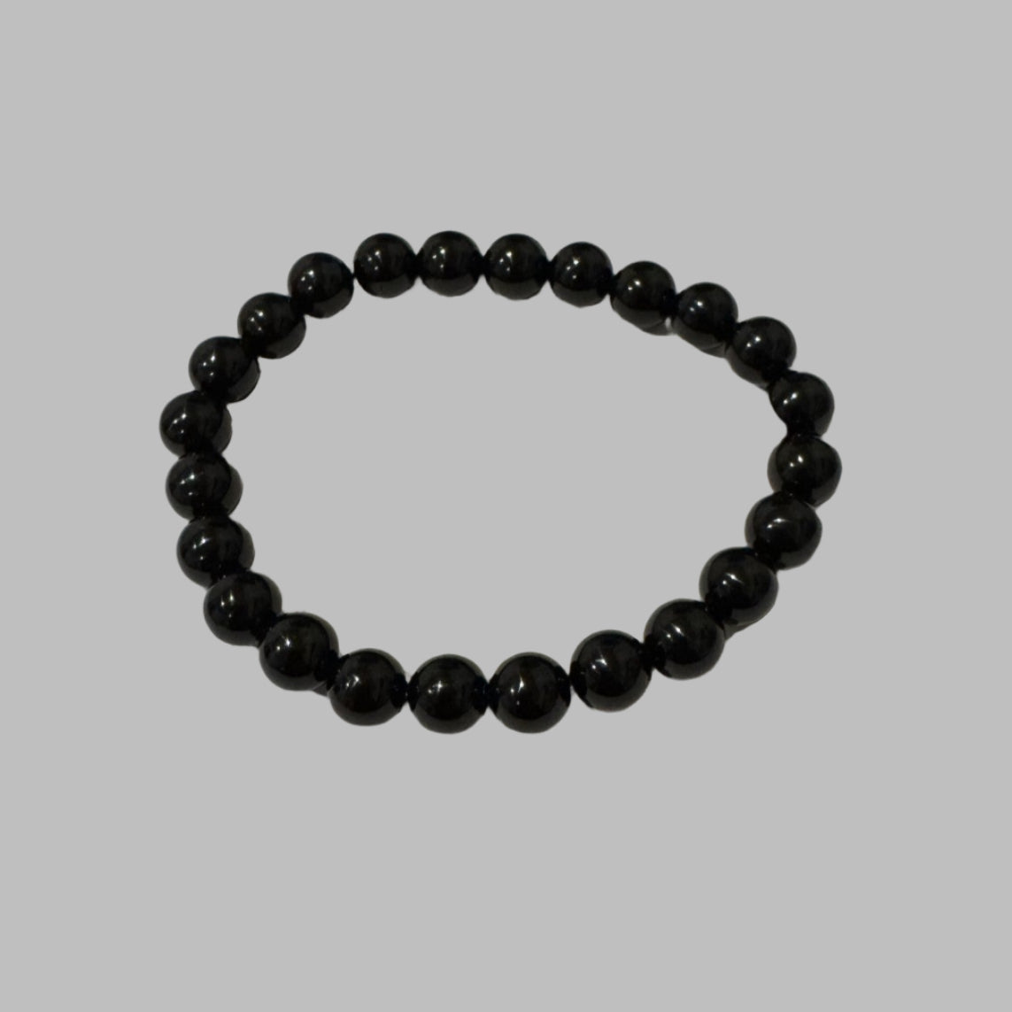 Black Agate 8mm stretch bracelet