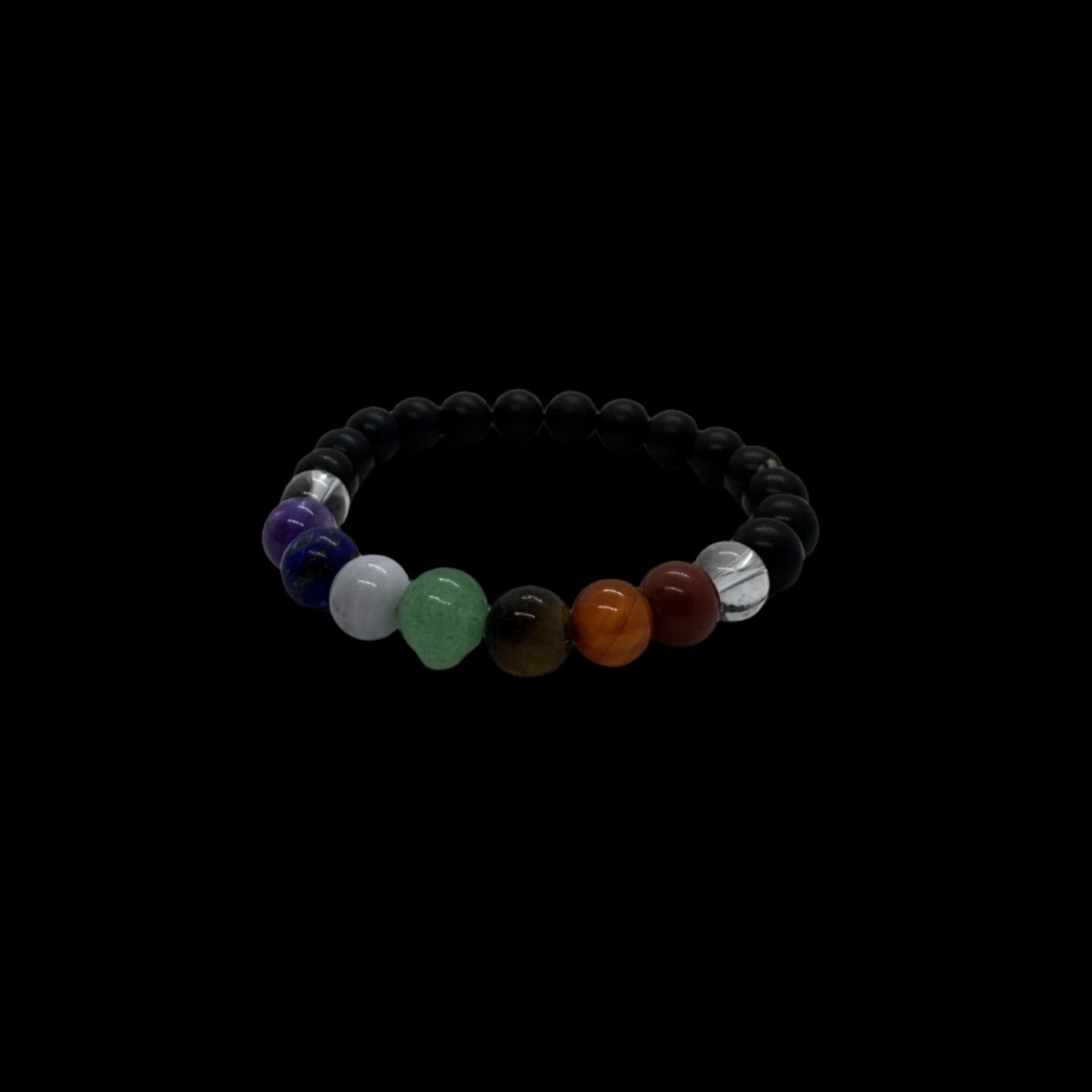 Chakra with Shungite stretch bracelet