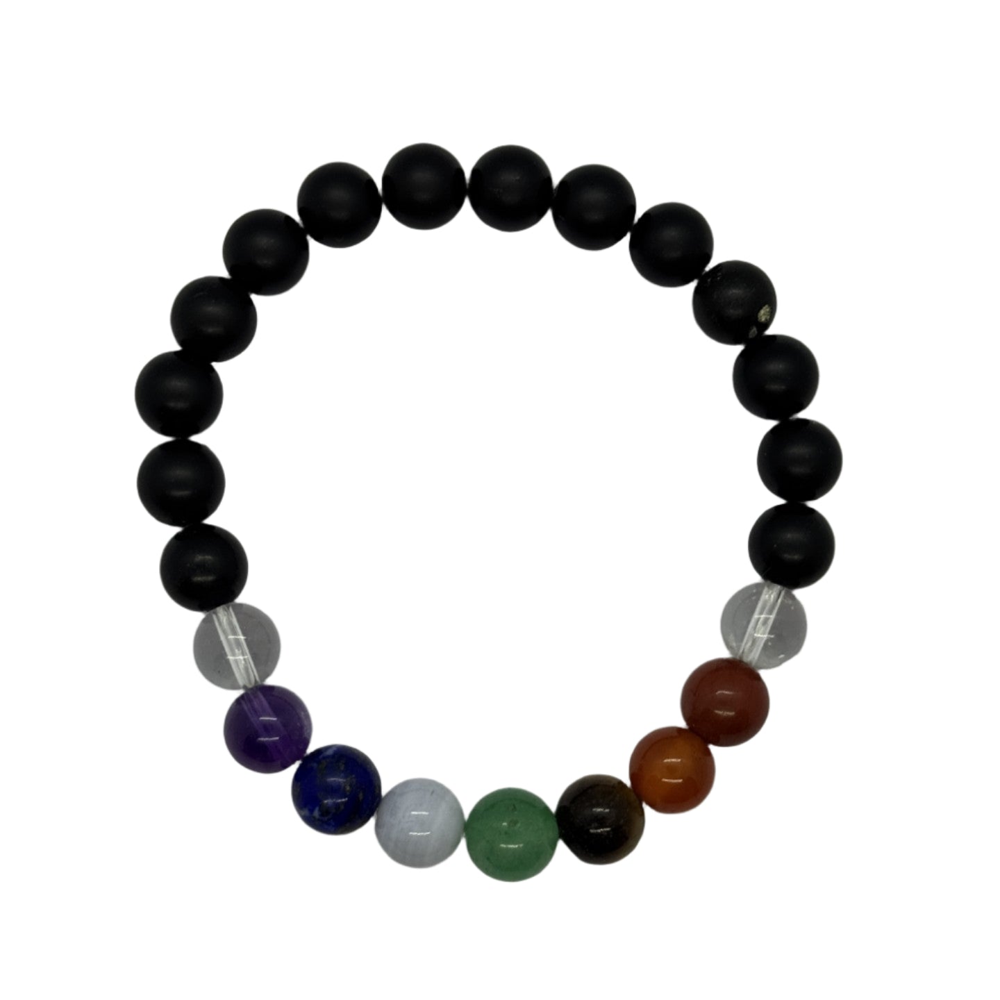Chakra with Shungite stretch bracelet