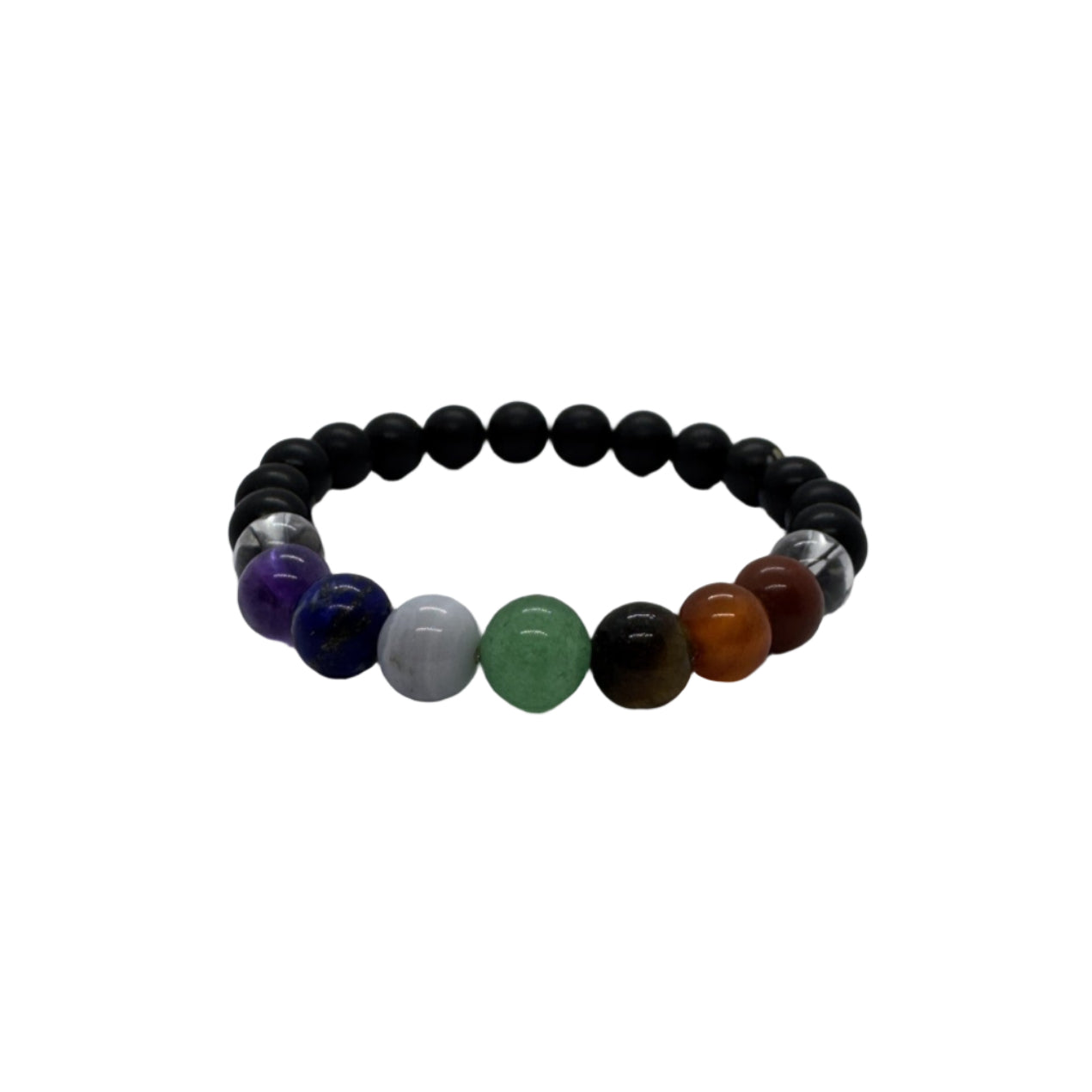 Chakra with Shungite stretch bracelet
