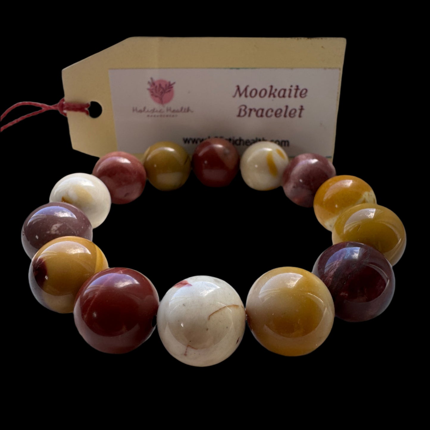 Crystal Bracelet - Mookaite Large Bead