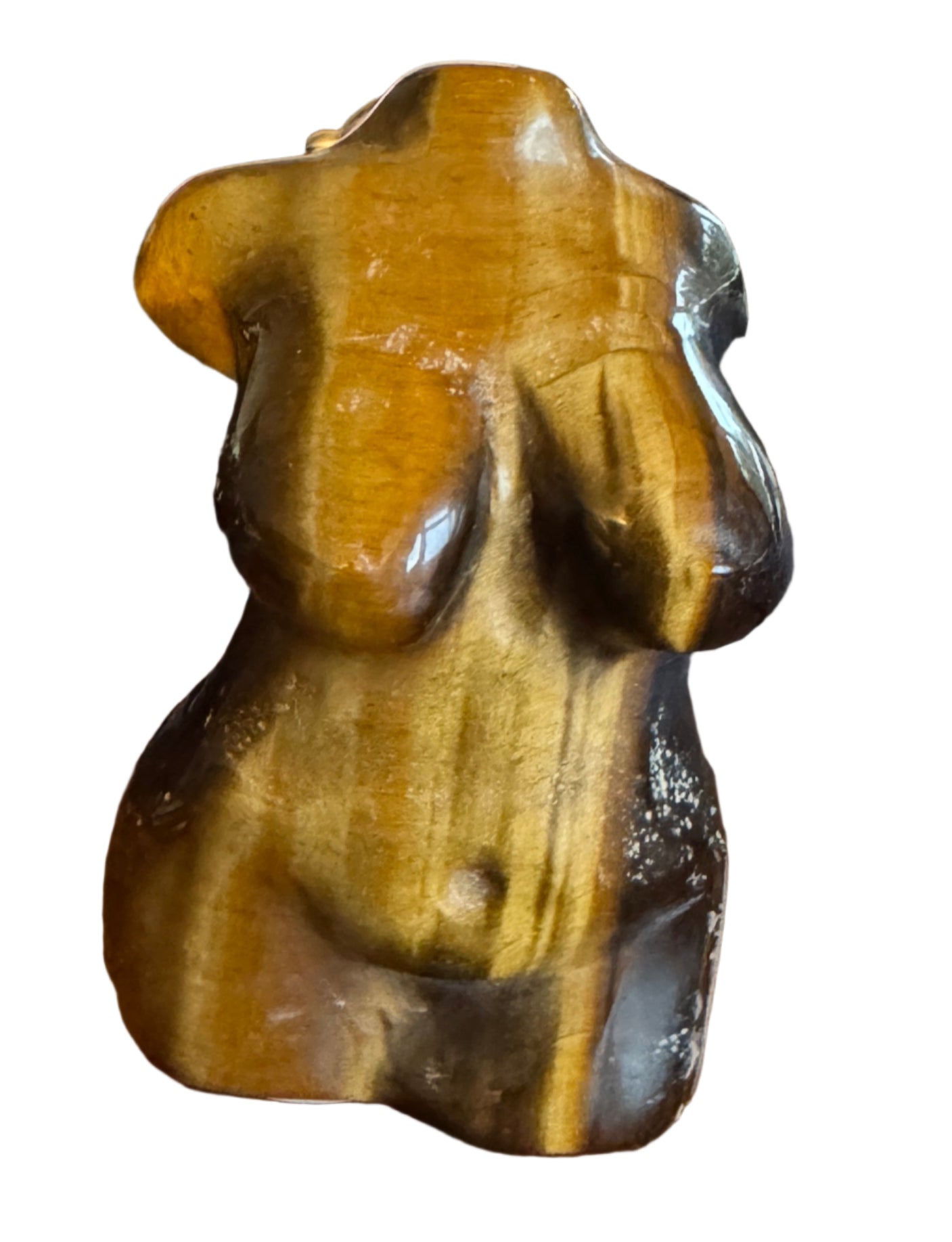 Full-Figured Tiger Eye Lady Statue