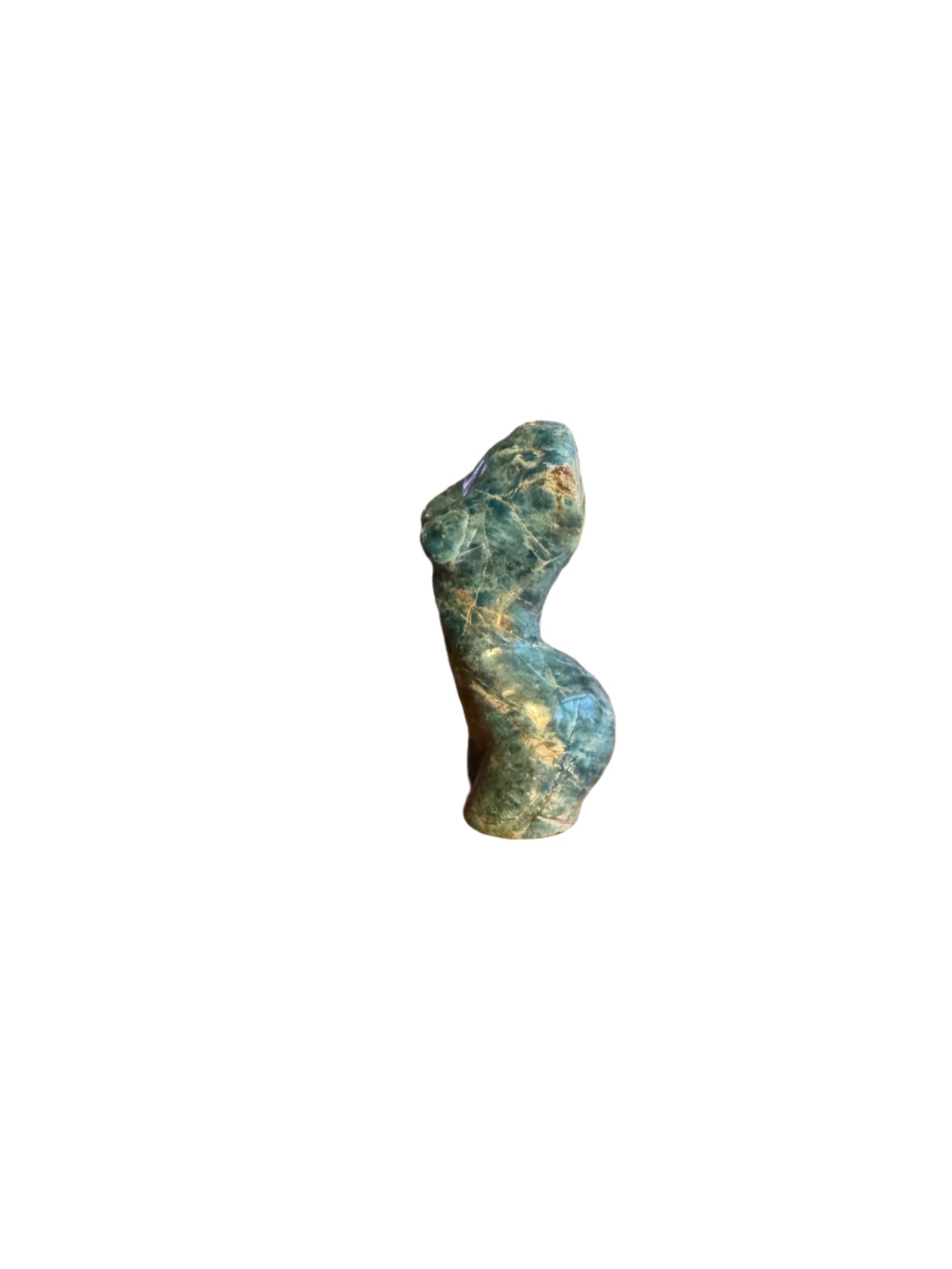 Blue Apatite Female Statue: Embrace Spiritual Energy and Inner Peace