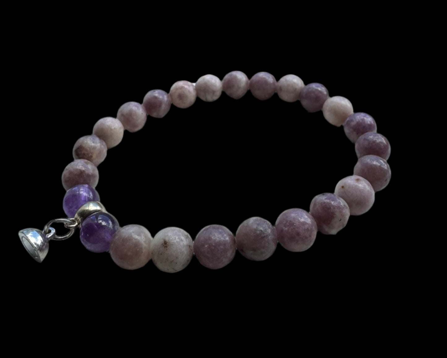 Crystal Bestie Bracelet - Amethyst and Lepidolite