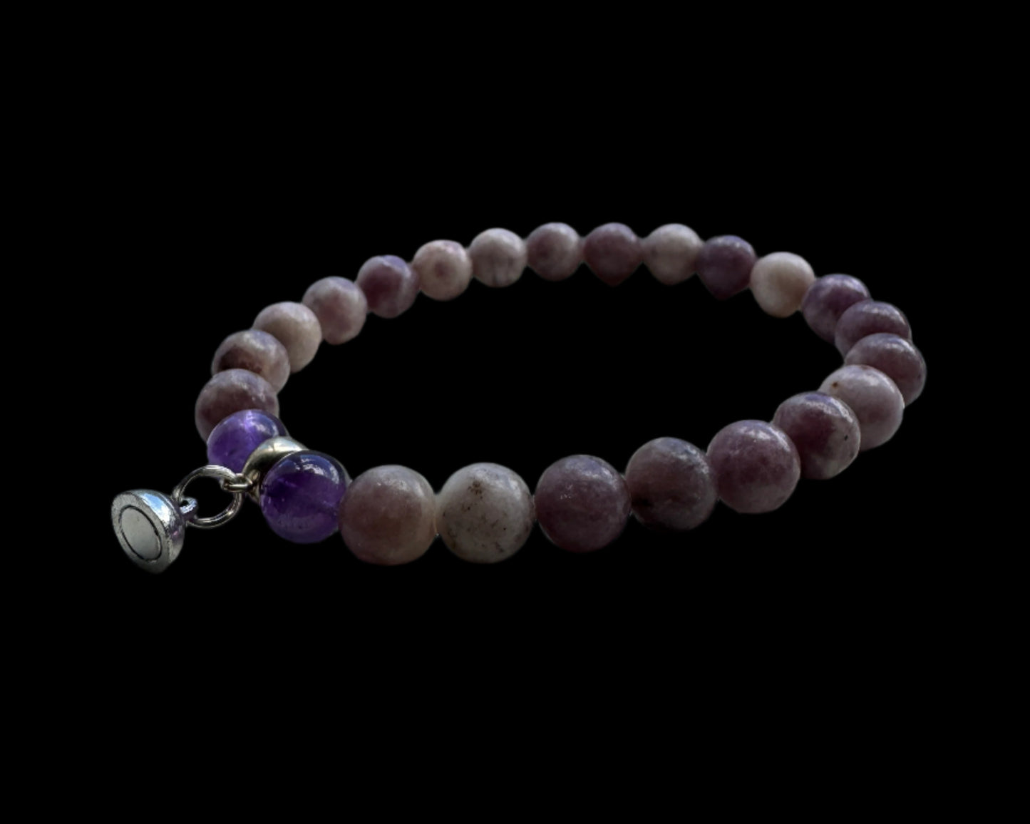 Crystal Bestie Bracelet - Amethyst and Lepidolite