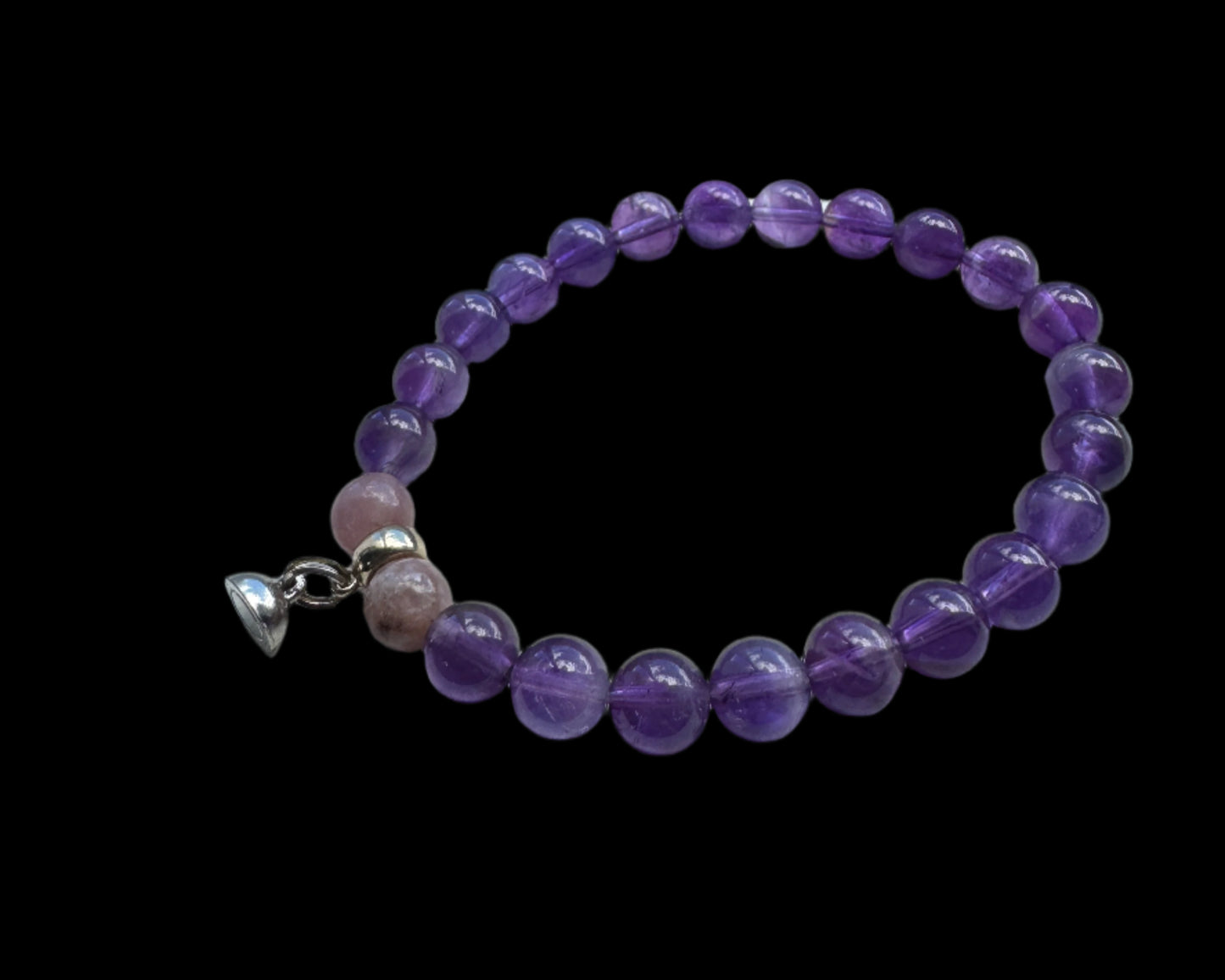 Crystal Bestie Bracelet - Amethyst and Lepidolite