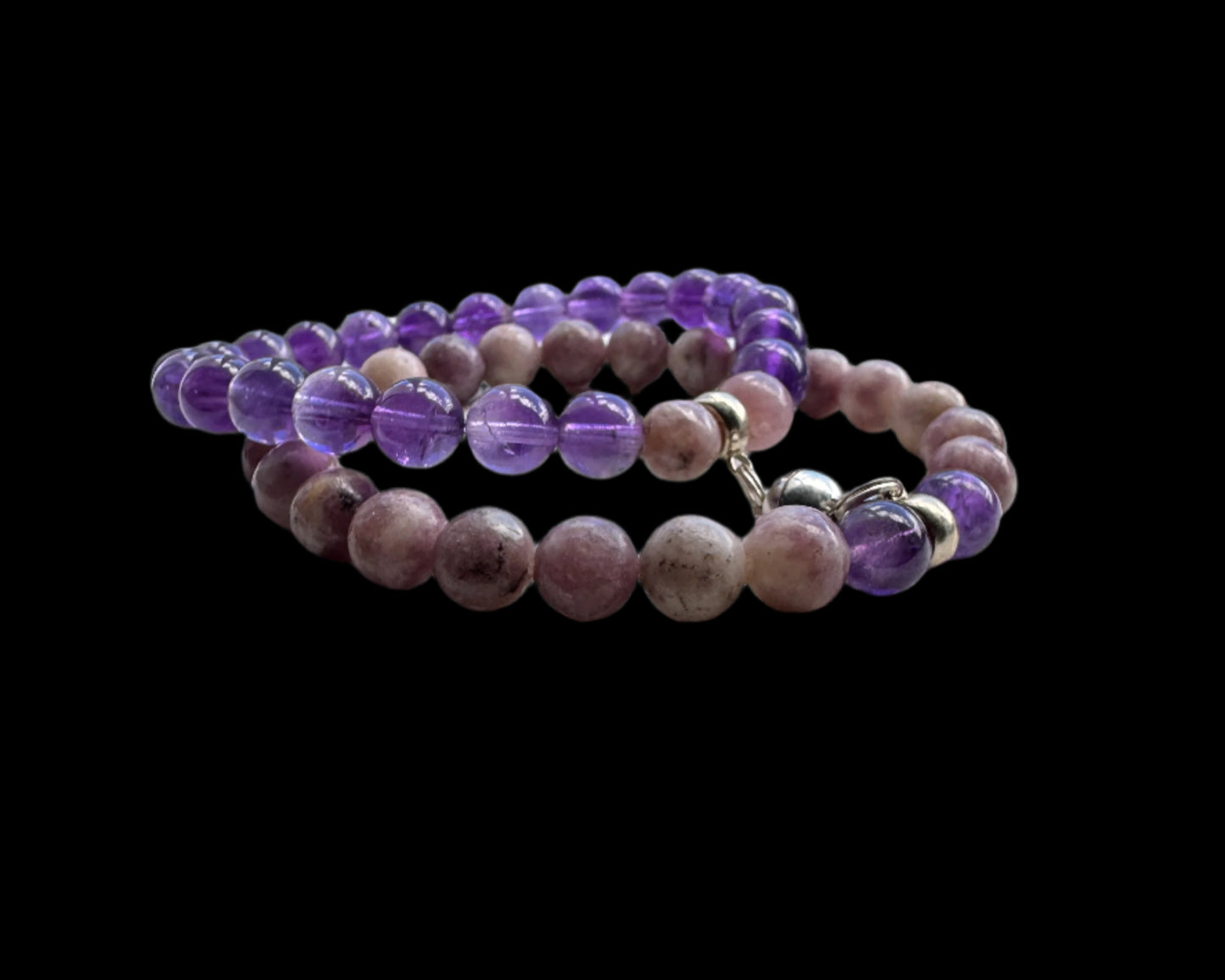 Crystal Bestie Bracelet - Amethyst and Lepidolite