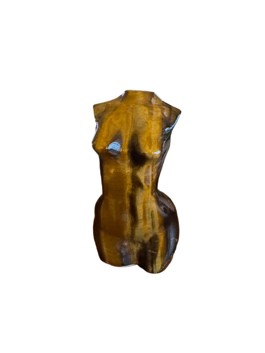 Exquisite Tiger Eye Lady Statue