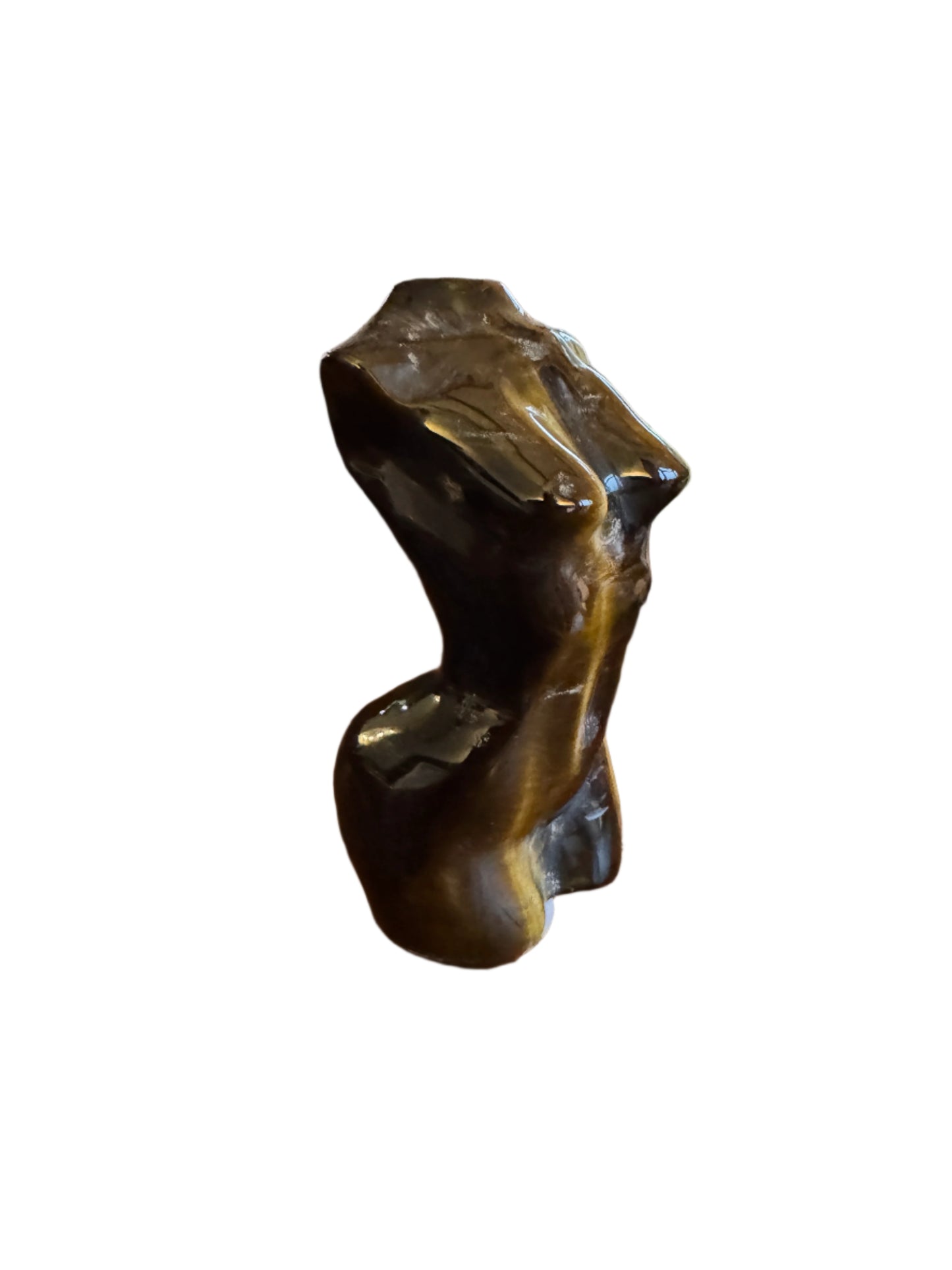 Exquisite Tiger Eye Lady Statue