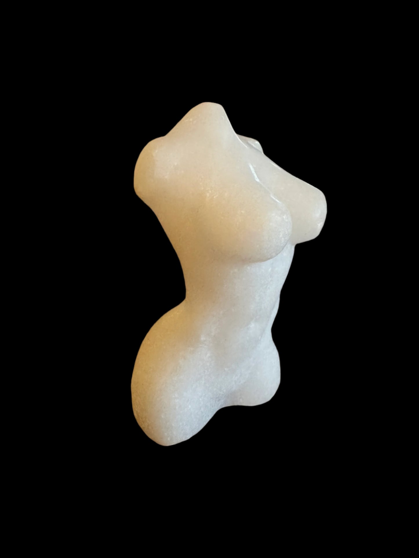 Exquisite White Jade Lady Statue