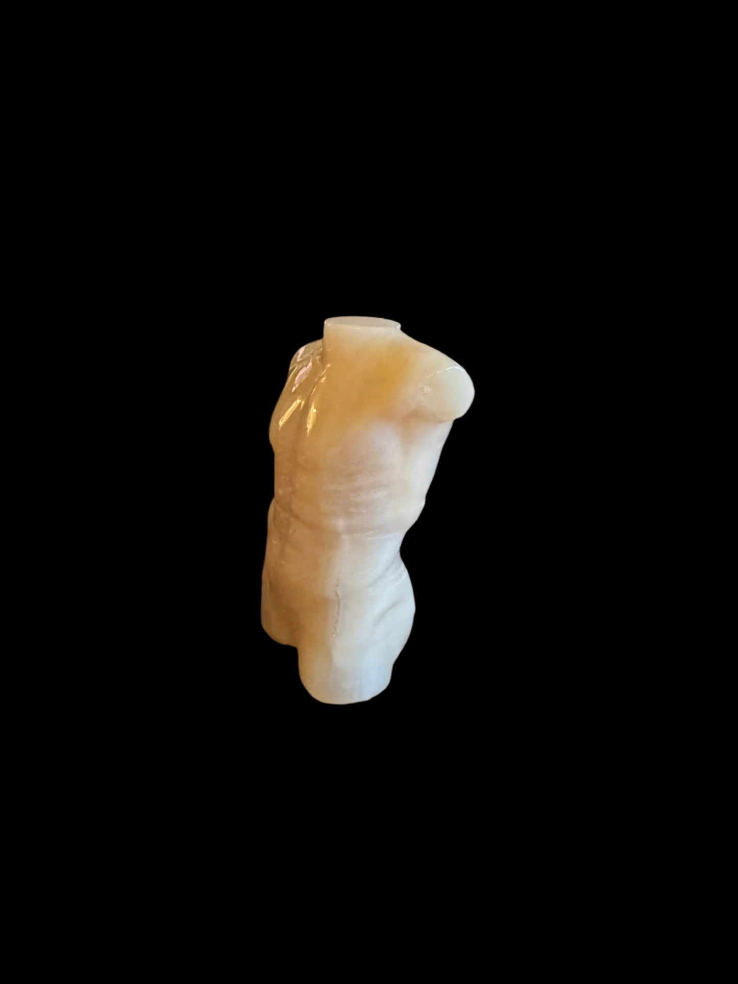 Flower Agate Male Statue