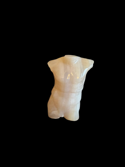 Flower Agate Male Statue