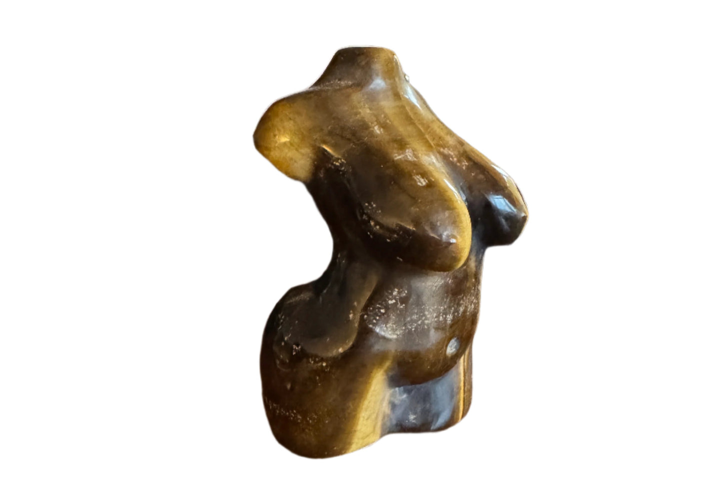 Full-Figured Tiger Eye Lady Statue