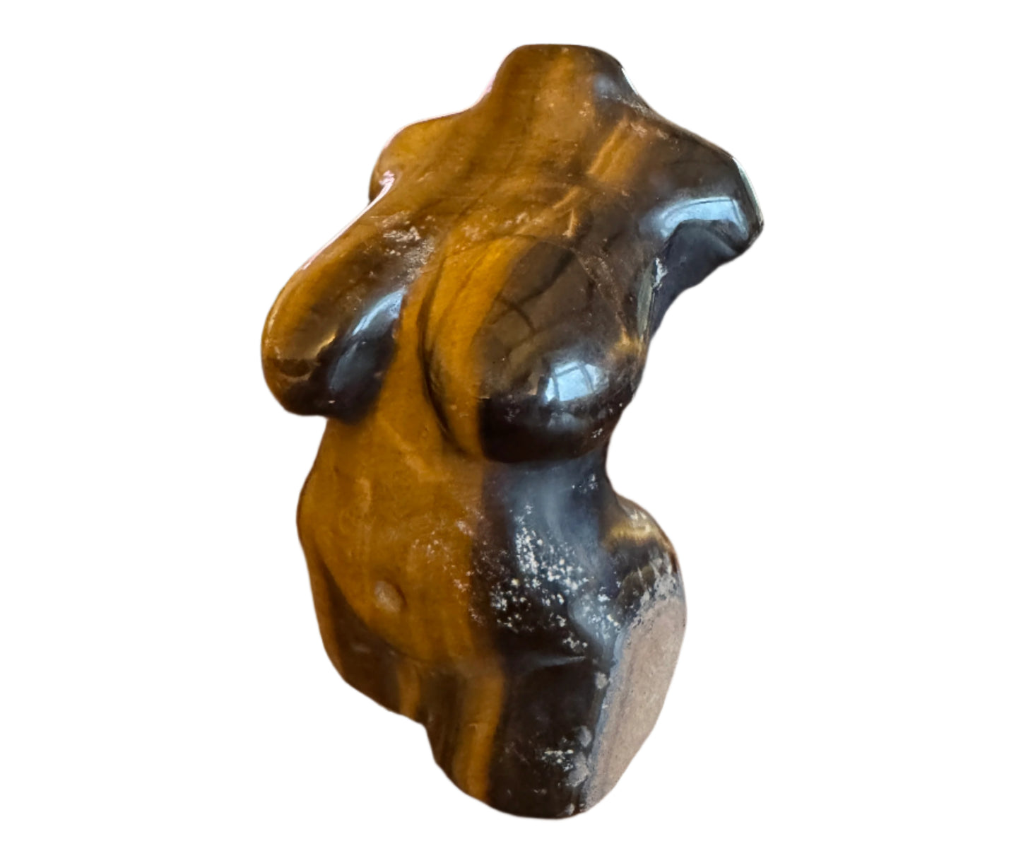 Full-Figured Tiger Eye Lady Statue