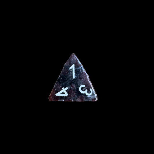 D4 Dice - Garnet