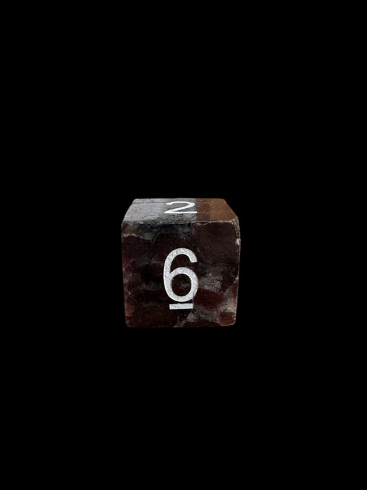 D6 Dice - Garnet