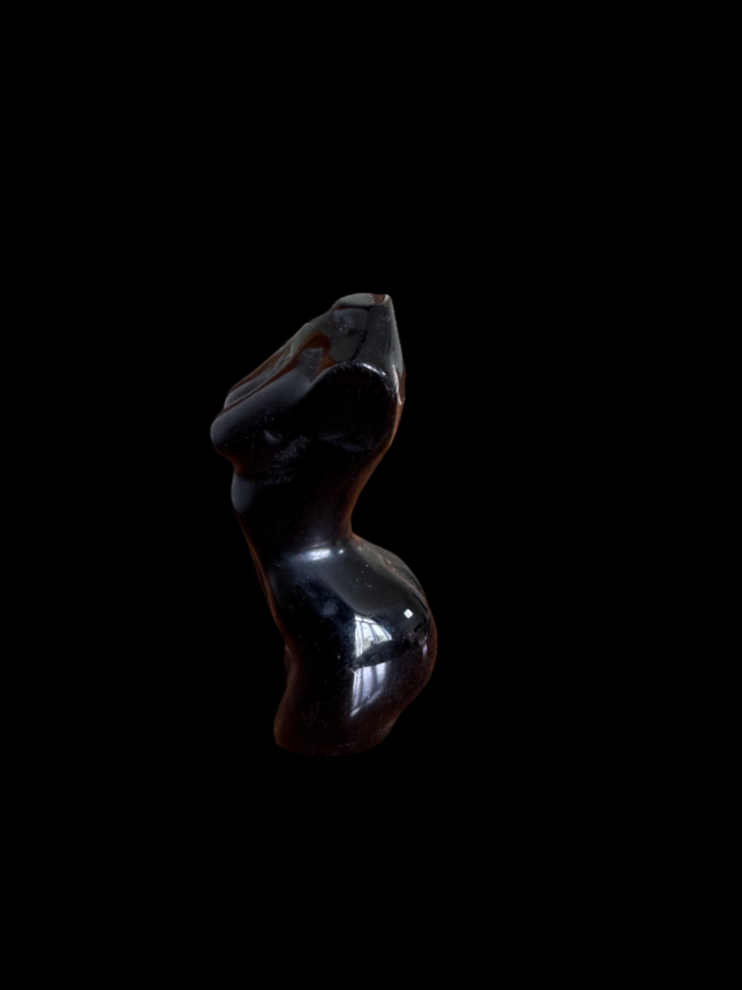 Golden Obsidian Female Figure