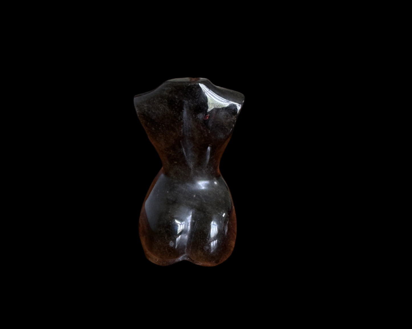 Golden Obsidian Female Figure