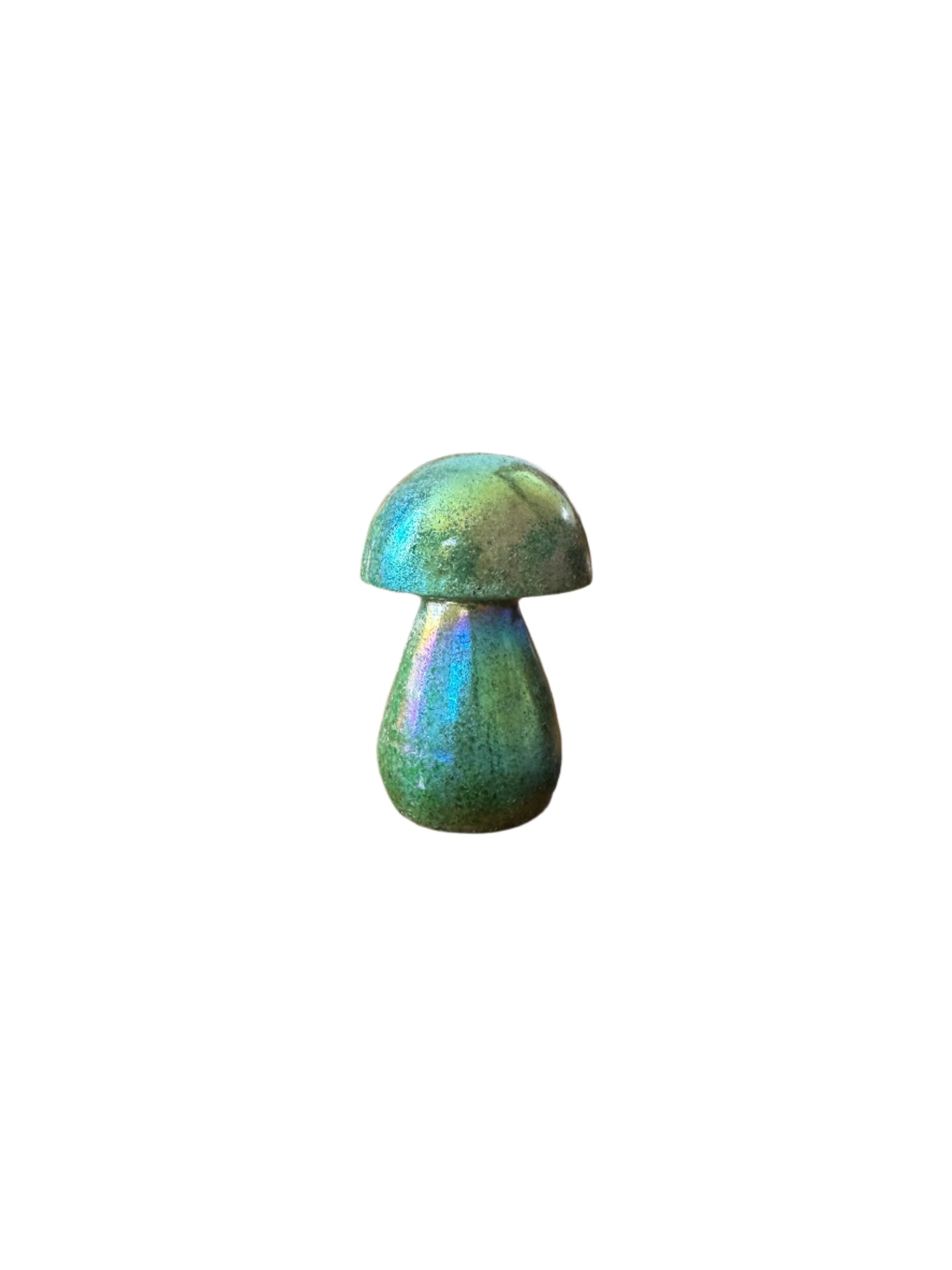 Green Angel Aura Crystal Mushroom