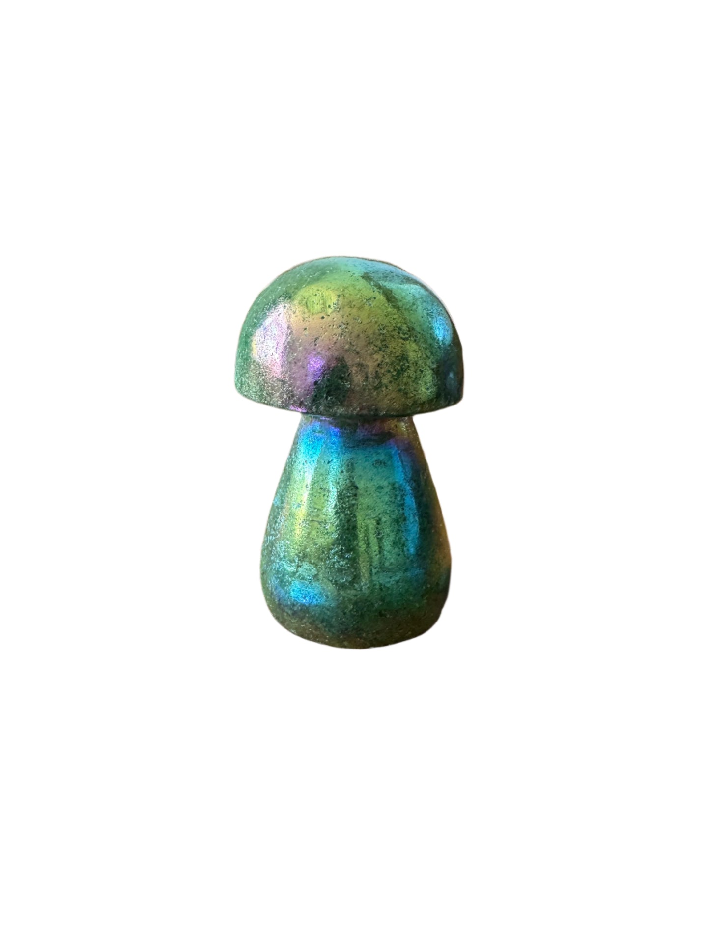 Green Angel Aura Crystal Mushroom