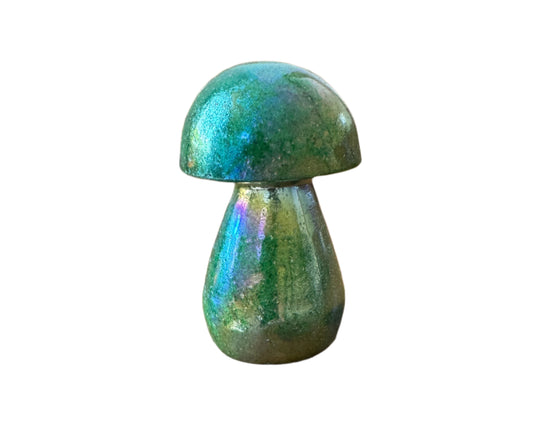 Green Angel Aura Crystal Mushroom