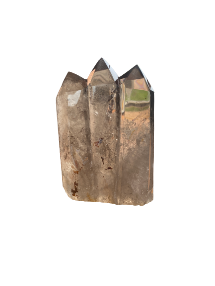 Smoky Quartz Triple Tower