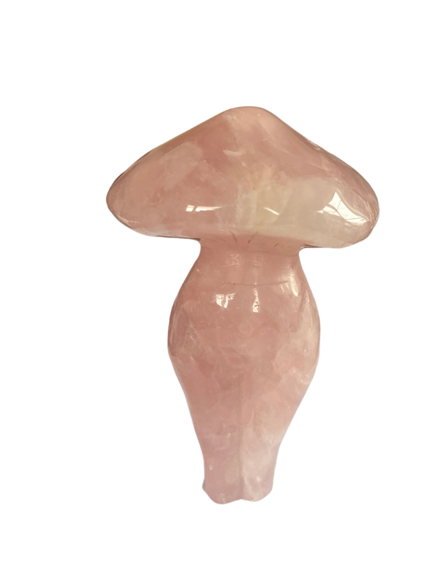 Large Rose Quartz Mushroom Lady Body