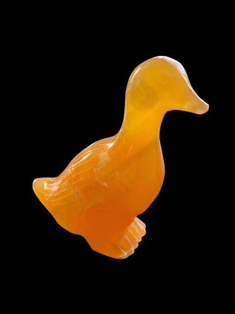 Large Yellow Calcite Duck