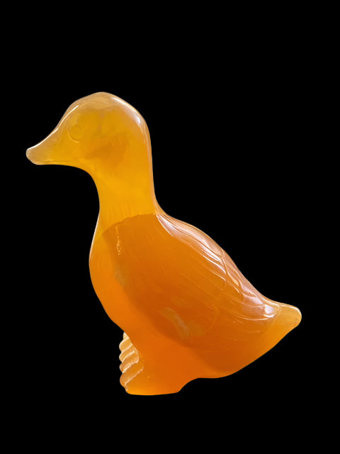 Large Yellow Calcite Duck