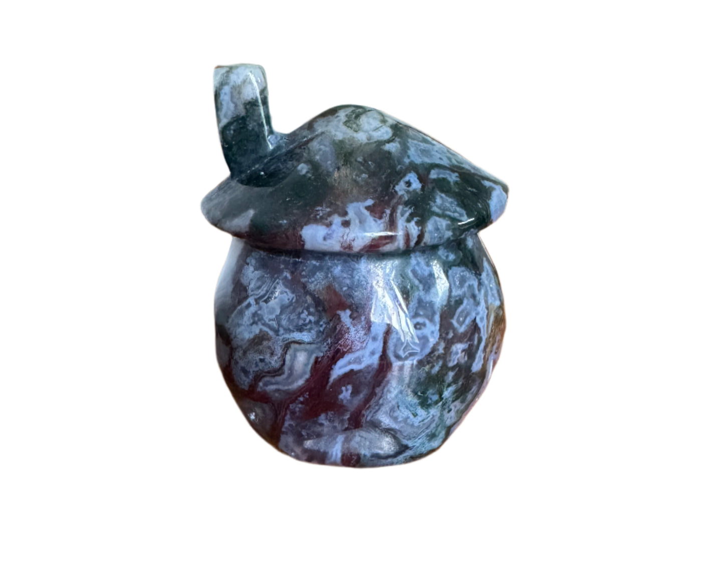 Moss Agate Mushroom House