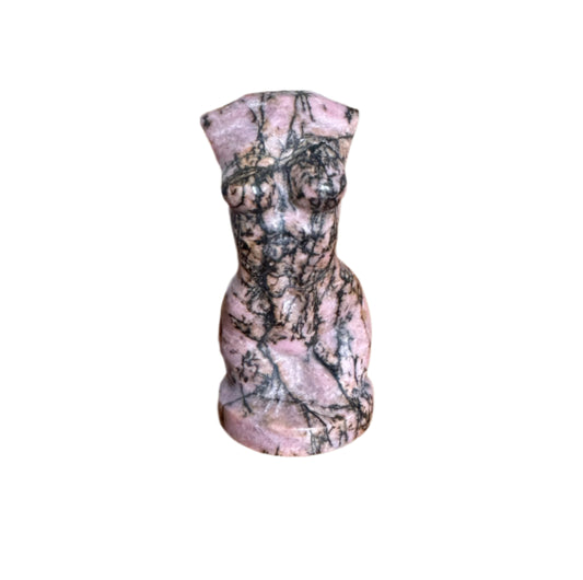 Rhodonite Lady Statue