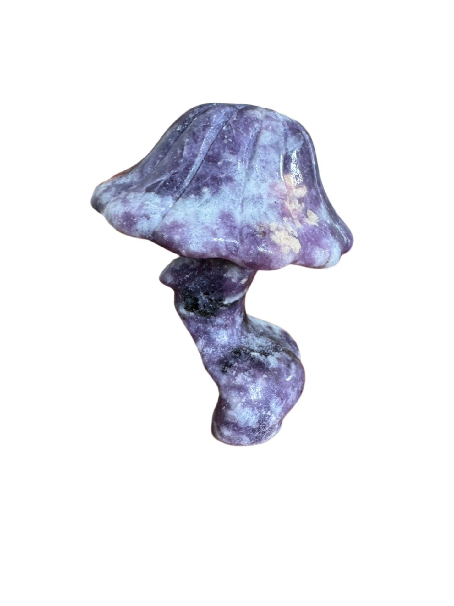 Small Lepidolite Lady Mushroom Statue