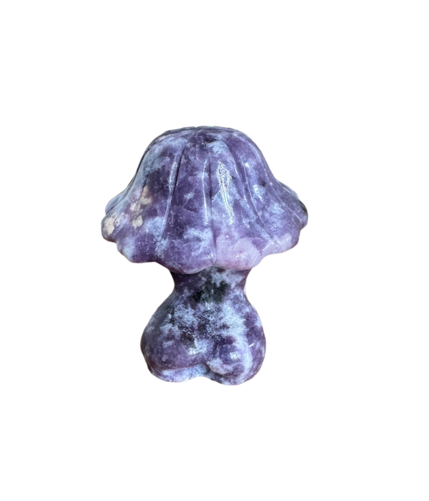 Small Lepidolite Lady Mushroom Statue