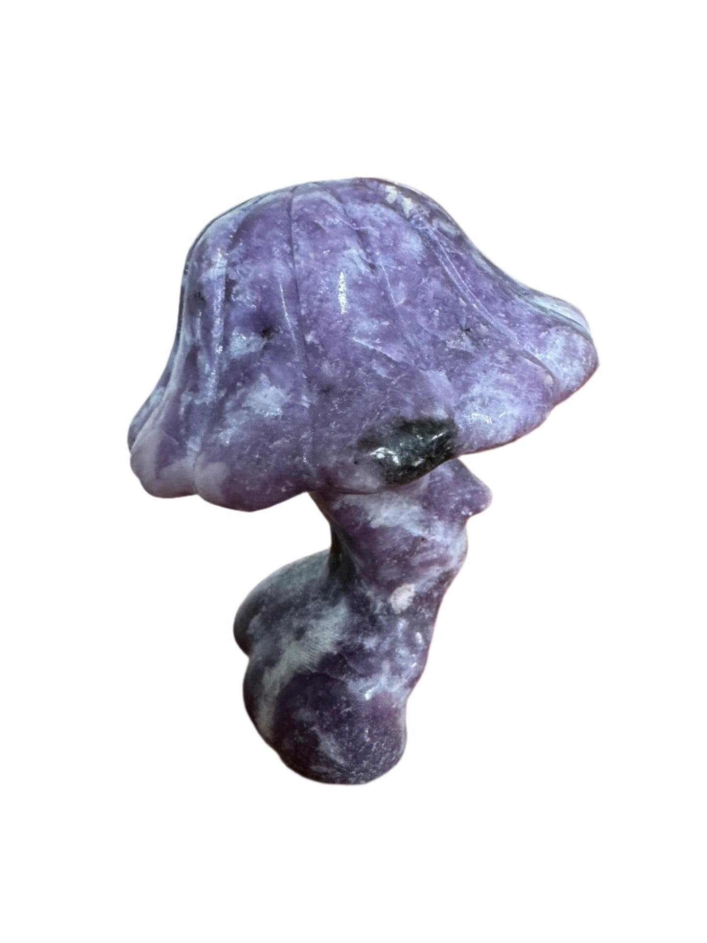 Small Lepidolite Lady Mushroom Statue