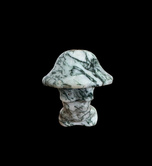 Small Moss Agate Lady Mushroom