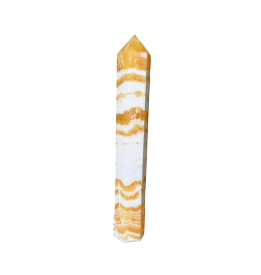 Large Yellow Calcite Tower - Energize Your Space with Vibrant Energy and Healing Properties